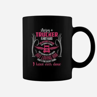 Trucker Truck Driver Girlfriend Wife Gifts Coffee Mug - Seseable