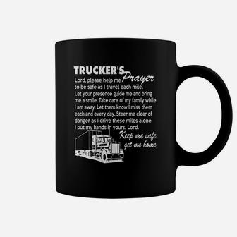 Truckers Prayer Truck Driver Gift For Men And Women Coffee Mug - Seseable