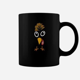 Turkey Face Funny Thanksgiving Family Themed Gobble Coffee Mug - Seseable