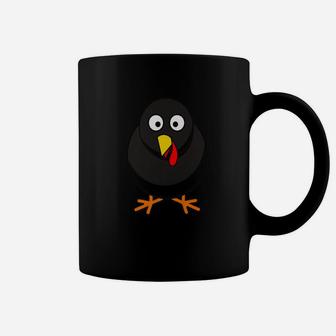 Turkey Face Thanksgiving Funny Halloween Coffee Mug - Seseable