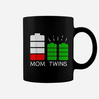 Twin Mom Low Battery Tired Mom Of Twins Coffee Mug - Seseable