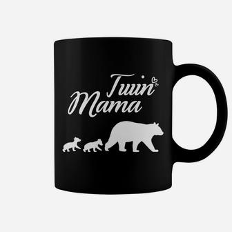 Twin Mom Mama Bear Cute Mothers Day Gift Coffee Mug - Seseable