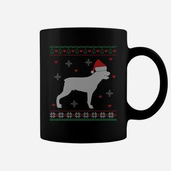 Ugly Christmas Rottweiler Funny Gift Dog Lover Coffee Mug - Seseable