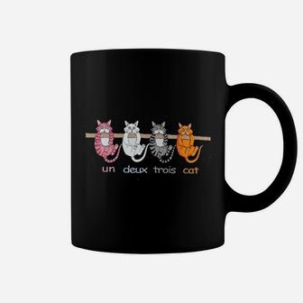 Un Deux Trois Cat Funny Coffee Mug - Seseable