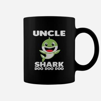 Uncle Shark Doo Doo Mommy Auntie Daddy Coffee Mug - Seseable