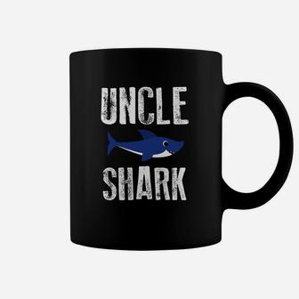 Uncle Shark Future Nephew Niece Funny Family Mens Gift Coffee Mug - Seseable