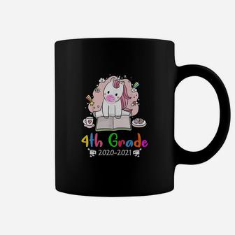 Unicorn Hello 4th Grade Back To School Gift Coffee Mug - Seseable