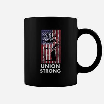 Union Strong Usa Flag Union Member Union Worker Coffee Mug - Seseable