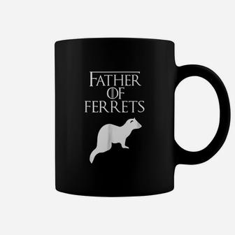 Unique White Father Of Ferret Lover Coffee Mug - Seseable