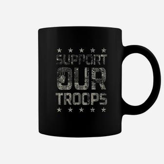 United States Army Support Our Troops Graphic Coffee Mug - Seseable