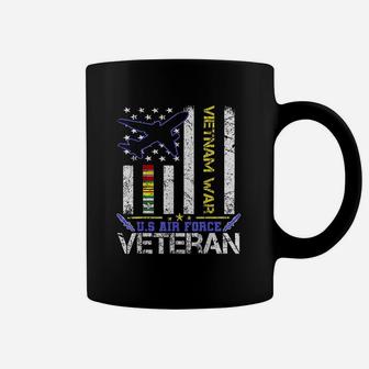 Us Air Force Vietnam Veteran Military Veteran Us Flag Gift Coffee Mug - Seseable