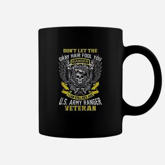 Us Army Ranger Veteran American War Pride Skull Design Ideas Coffee Mug - Seseable