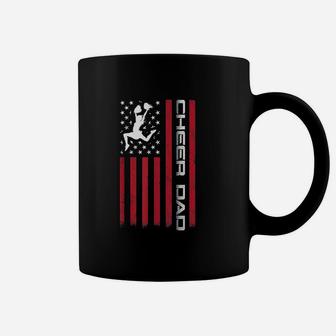 Us Flag Cheer Dad Gift For Fathers Day Coffee Mug - Seseable