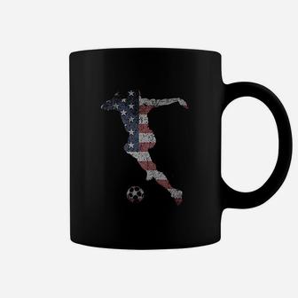 Us National Team Football Dribble American Flag Soccer Gift Coffee Mug - Seseable