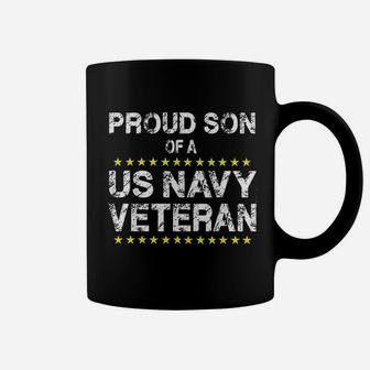 Us Navy Veteran Proud Son Of Navy Vet Coffee Mug - Seseable
