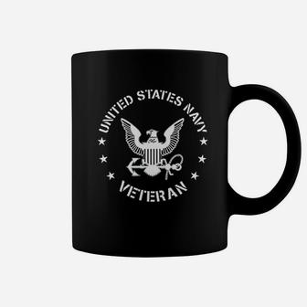 Us Navy Veteran With Eagle Emblem Coffee Mug - Seseable