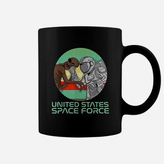Us Space Force Funny Astronaut Versus Alien Coffee Mug - Seseable