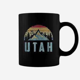 Utah Retro Vintage Mountains Coffee Mug - Seseable
