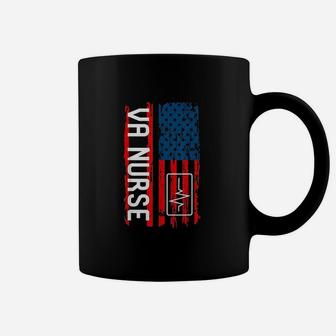 Va Nurse American Flag Patriotic Appreciation Nursing Life Coffee Mug - Seseable