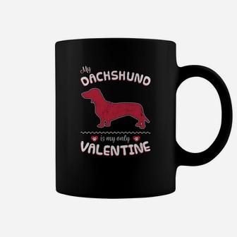 Valentine Dachshund Dog Shirt For Dachshund Dad Or Mom Coffee Mug - Seseable