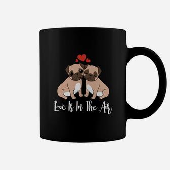 Valentines Day Couples Pug Dog Lover Gift Coffee Mug - Seseable