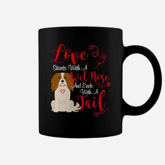 Valentines Day Dog Lover Cavalier King Charles Spaniel Coffee Mug - Seseable