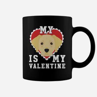 Valentines Day Labrador My Dog Is My Valentine Coffee Mug - Seseable