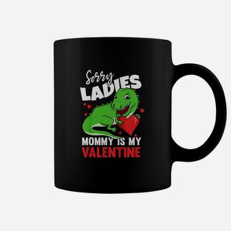 Valentines Day Mommy Is My Valentine T Rex Mom Coffee Mug - Seseable