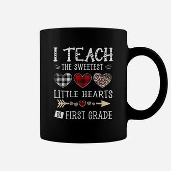 Valentines Day Teacher First Grade Cute Hearts Coffee Mug - Seseable