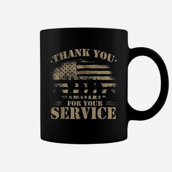 Veteran 365 Vintage Veteran Thank You For Your Service Coffee Mug - Seseable