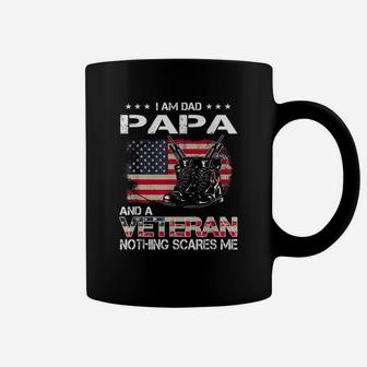 Veteran Dad Papa Nothing Scares Me Coffee Mug - Seseable