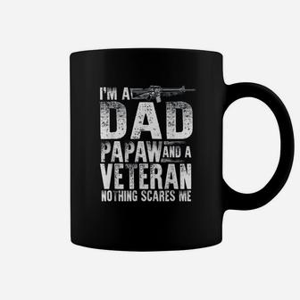 Veteran Dad Papaw Nothing Scares Me Coffee Mug - Seseable