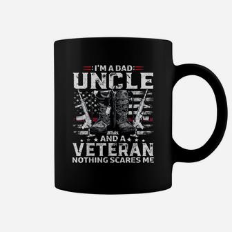 Veteran Dad Uncle Nothing Scares Me Coffee Mug - Seseable