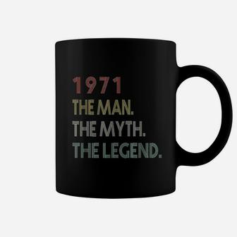 Vintage 1971 Man Myth Legend Birthday Gifts For 51 Years Old Coffee Mug - Seseable