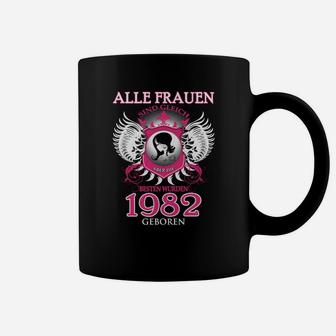 Vintage 1982 Schädel & Flügel Damen Tassen Jahrgang Geburtstagsdesign - Seseable