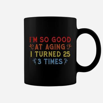 Vintage 75 Years Old B Day Gift Funny 75th Birthday Coffee Mug - Seseable