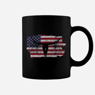 Vintage American Flag Texas Pride Coffee Mug - Seseable