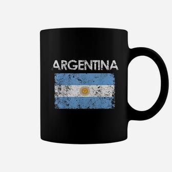 Vintage Argentina Argentinian Flag Pride Gift Coffee Mug - Seseable