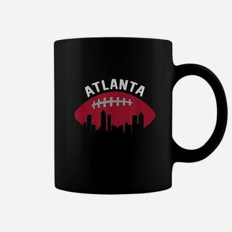Vintage Atlanta Football City Skyline Coffee Mug - Seseable