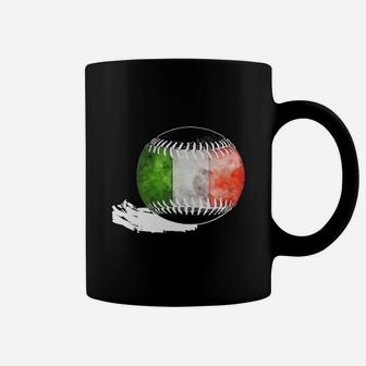 Vintage Baseball Italy Flag T-shirt Italian Pride Coffee Mug - Seseable