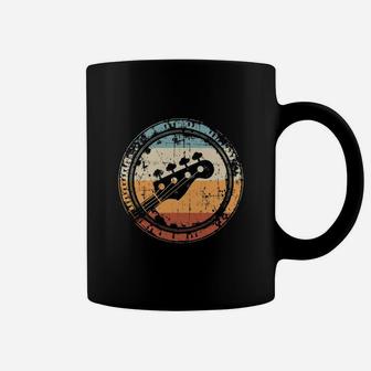 Vintage Bass Guitar Headstock For Bassist And Bass Player Coffee Mug - Seseable