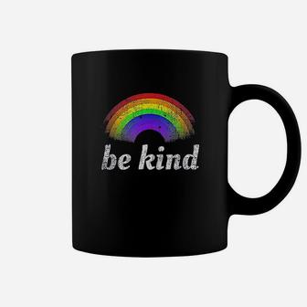 Vintage Be Kind Rainbow Coffee Mug - Seseable