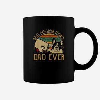 Vintage Best Boston Terrier Dad Ever Coffee Mug - Seseable
