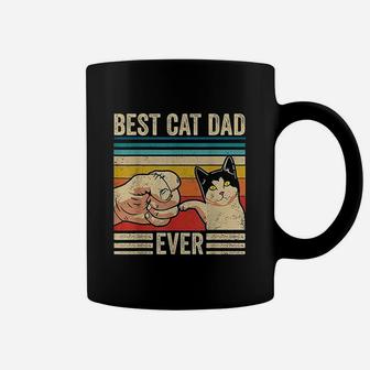 Vintage Best Cat Dad Ever Bump Fit Fathers Day Gifts Coffee Mug - Seseable