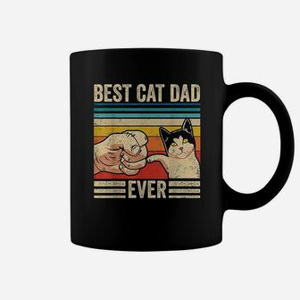 Vintage Best Cat Dad Ever Bump Fit Fathers Day Gifts Coffee Mug - Seseable