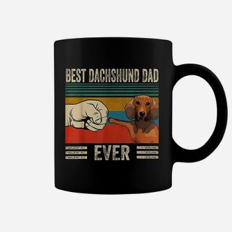 Vintage Best Dachshund Dad Ever Bump Fit Coffee Mug - Seseable
