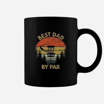Vintage Best Dad By Par Disc Golf Fathers Day Gift Men Coffee Mug - Seseable