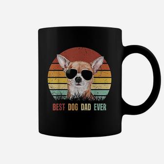 Vintage Best Dog Dad Ever Chihuahua Coffee Mug - Seseable