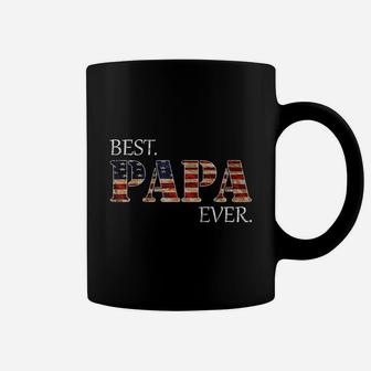 Vintage Best Papa Ever American Flag For Father's Day Gift T-shirt Coffee Mug - Seseable