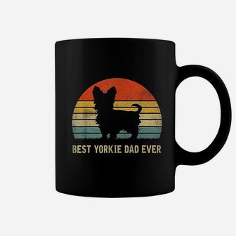Vintage Best Yorkie Dad Ever Fathers Day Gift For Dog Lover Coffee Mug - Seseable